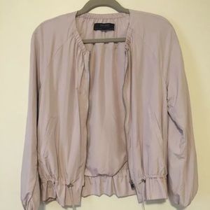 Zara basics Light Bomber Jacket light pink size S